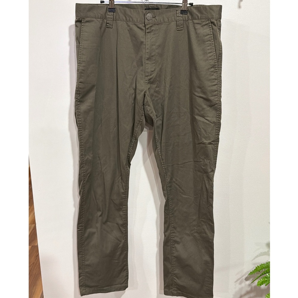 RVCA Week-End Fit Chino Pants Olive Green Mens 36 Straight Leg
